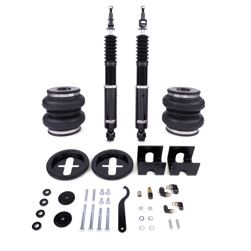 Audi A3 Suspension Kit - Rear - Air Lift - Performance with Air Spring End Caps, Progressive-rate Bellows, 32-level Damping Adjustment - Silver - `05-`14